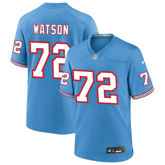 Leroy Watson Men's Nike Light Blue Tennessee Titans Oilers Throwback Custom Game Jersey