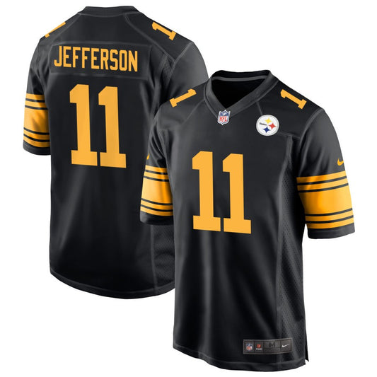 Van Jefferson Men's Nike  Black Pittsburgh Steelers Alternate Custom Game Jersey