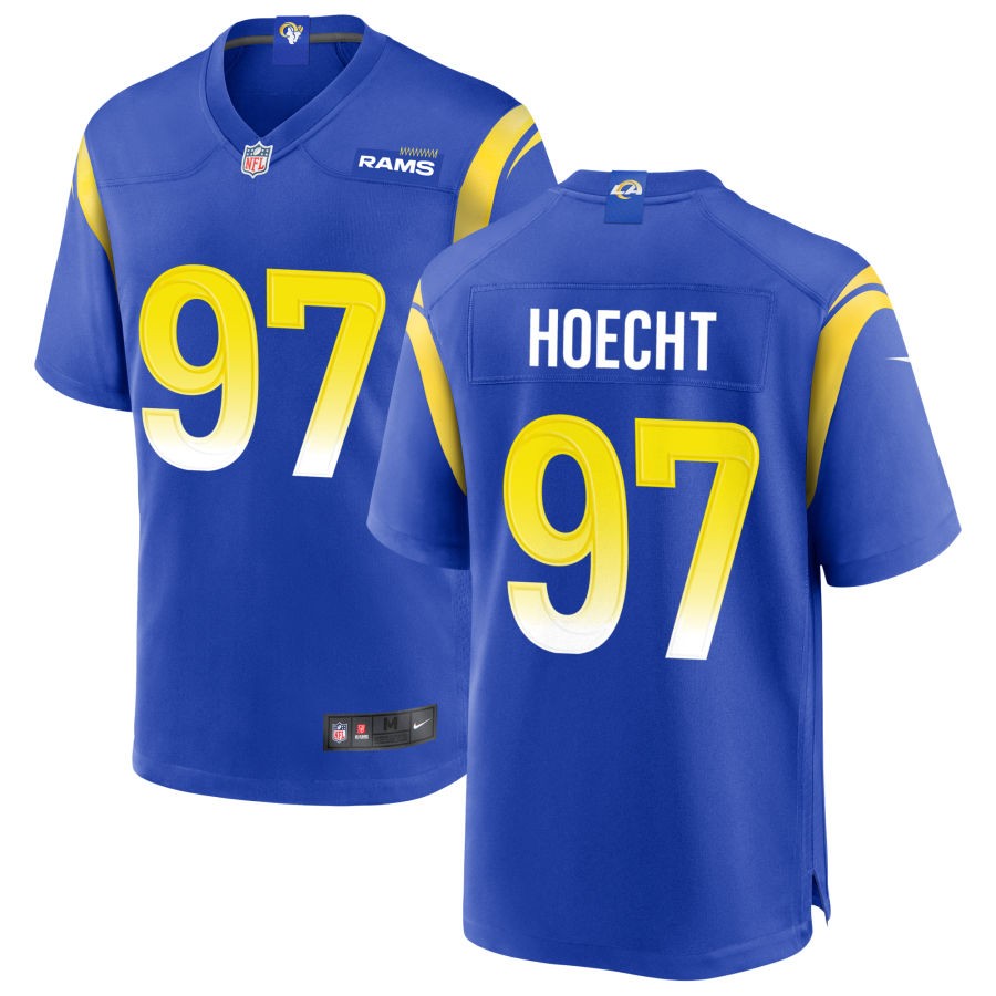 Michael Hoecht Men's Nike Royal Los Angeles Rams Custom Game Jersey