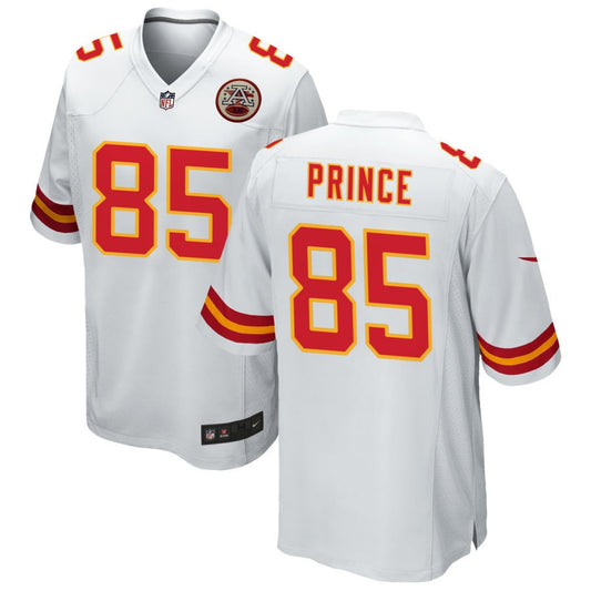 Gerrit Prince Men's Nike White Kansas City Chiefs Custom Game Jersey