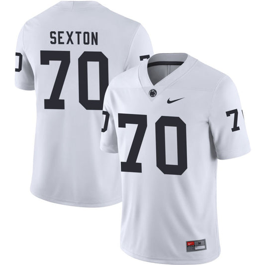 Garrett Sexton Men's Nike White Penn State Nittany Lions Pick-A-Player NIL Replica Football Jersey