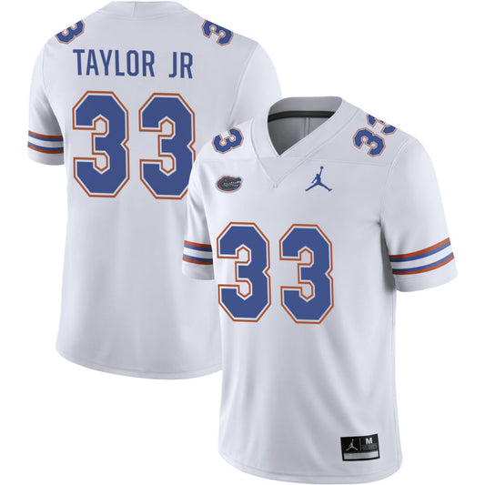 Brien Taylor Jr Men's Jordan Brand Royal Florida Gators Pick-A-Player NIL Replica Football Jersey