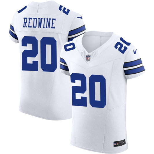 Sheldrick Redwine Men's Nike White Dallas Cowboys Vapor F.U.S.E. Elite Custom Jersey