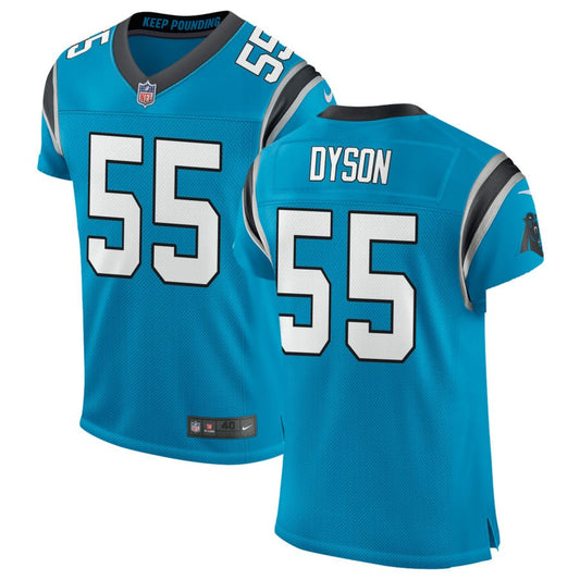 Kenny Dyson Men's Nike Blue Carolina Panthers Classic Elite Custom Jersey