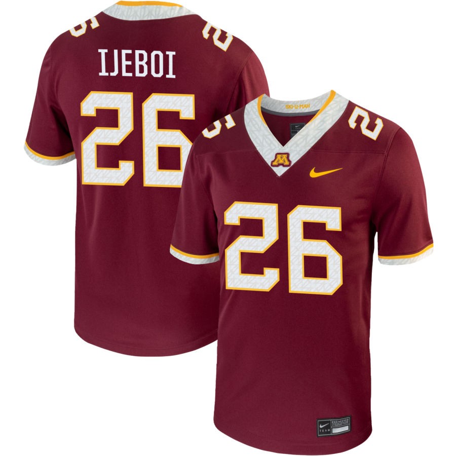 Fame Ijeboi Men's Nike Maroon Minnesota Golden Gophers Pick-A-Player NIL Replica Football Jersey