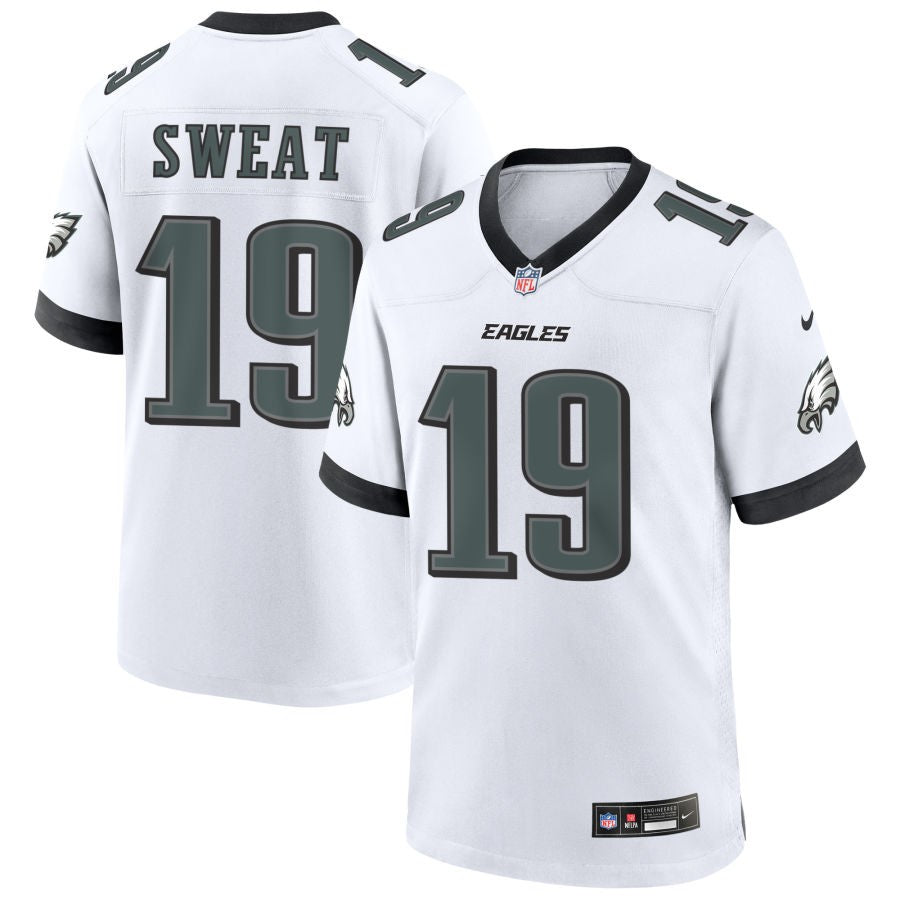 Josh Sweat Men's Nike White Philadelphia Eagles Custom Game Jersey