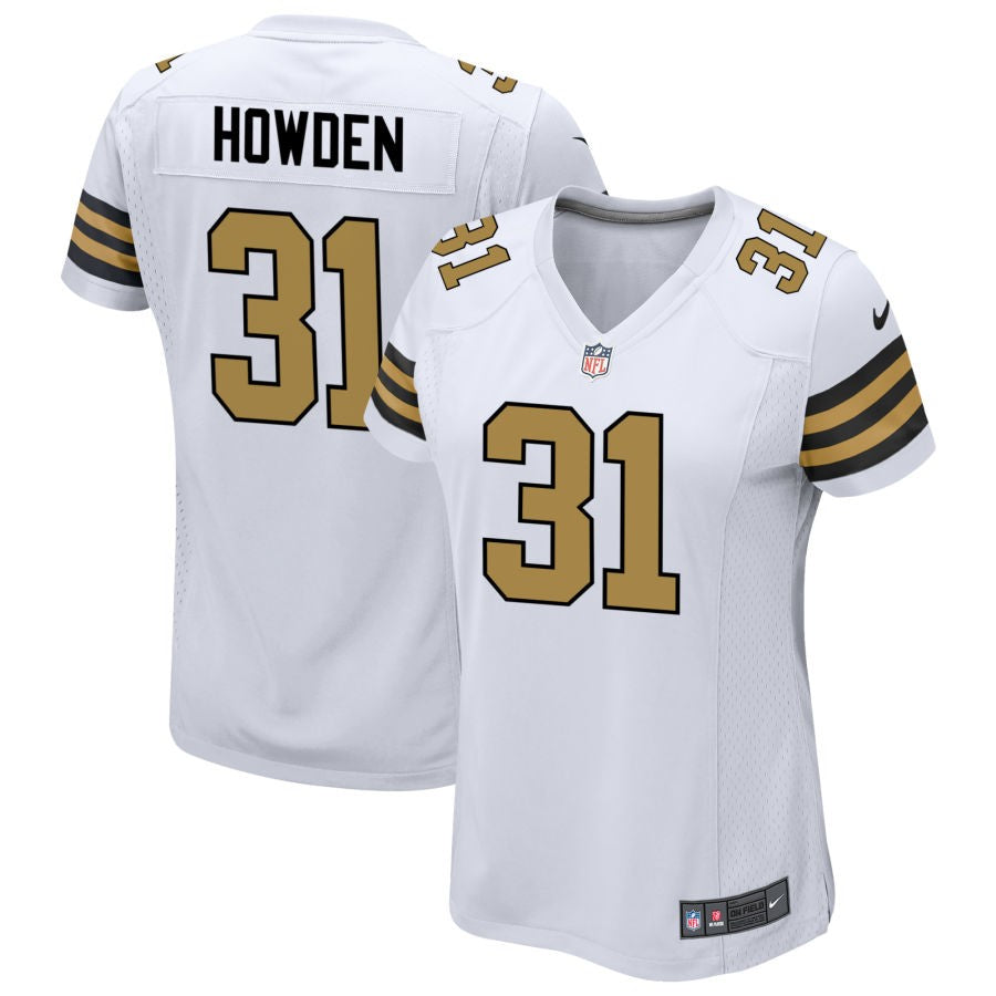 Jordan Howden Women's Nike  White New Orleans Saints Alternate Custom Game Jersey