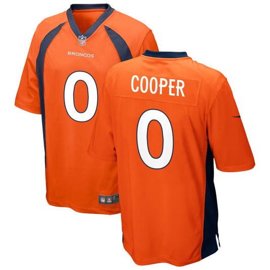 Jonathon Cooper Men's Nike Orange Denver Broncos Custom Game Jersey