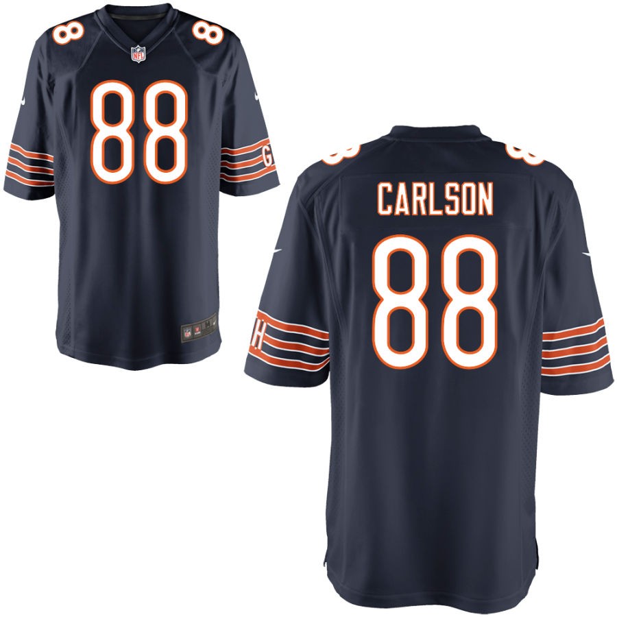 Stephen Carlson Youth Nike Navy Chicago Bears Custom Game Jersey