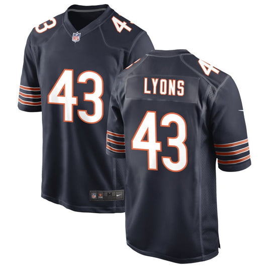 Cameron Lyons Men's Nike Navy Chicago Bears Custom Game Jersey