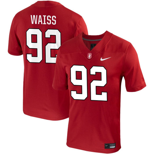 Griffin Waiss Men's Nike Cardinal Stanford Cardinal Pick-A-Player NIL Replica Football Jersey