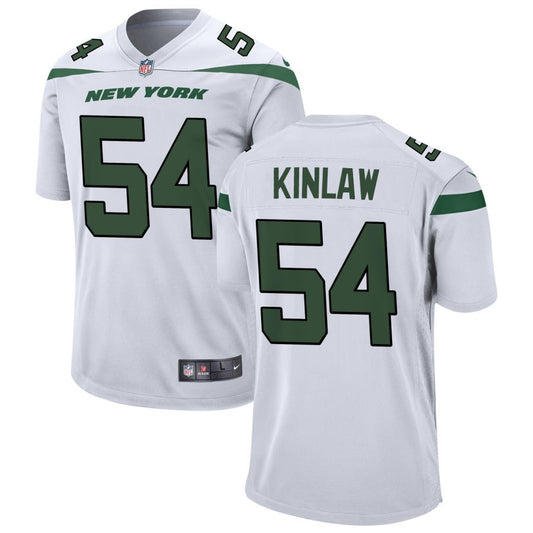 Javon Kinlaw Men's Nike White New York Jets Custom Game Jersey