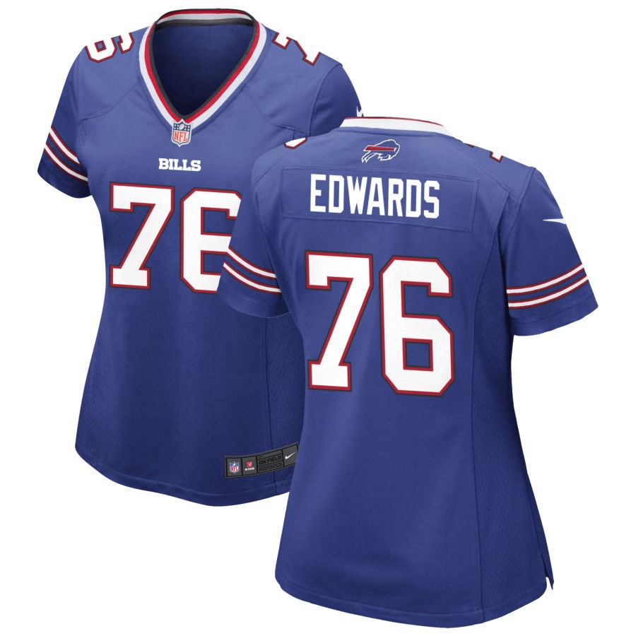 David Edwards Women's Nike Royal Buffalo Bills Custom Game Jersey