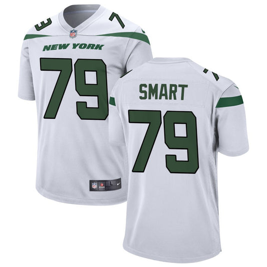 Tanzel Smart Men's Nike White New York Jets Custom Game Jersey