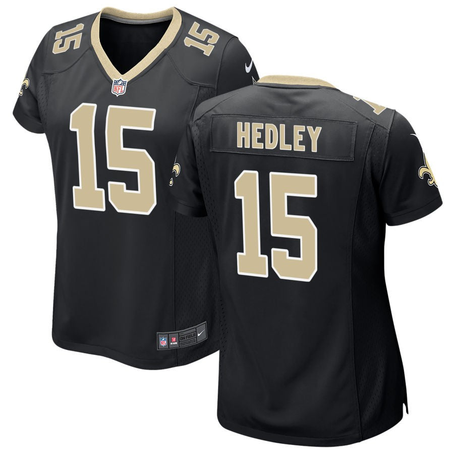 Lou Hedley Women's Nike Black New Orleans Saints Custom Game Jersey