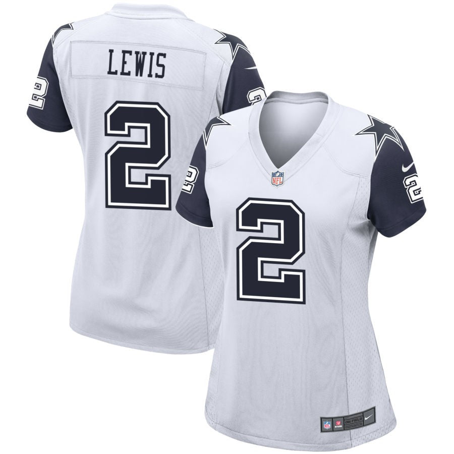 Jourdan Lewis Women's Nike  White Dallas Cowboys Alternate Custom Game Jersey