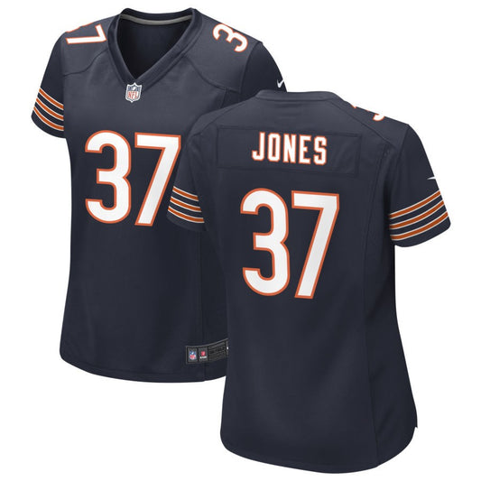 Leon Jones Women's Nike Navy Chicago Bears Custom Game Jersey