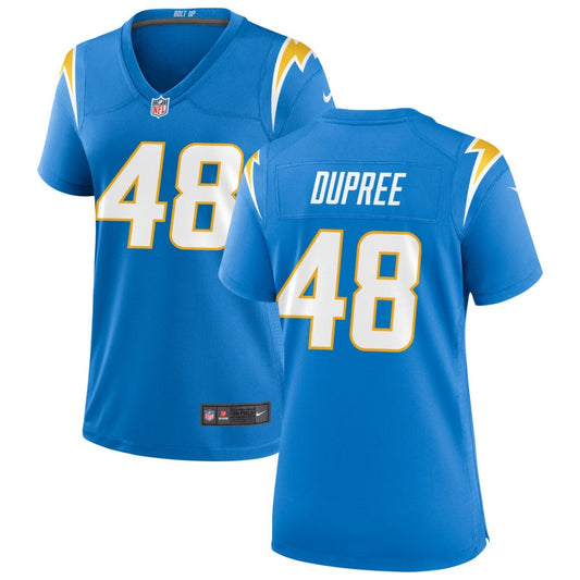 Bud Dupree Women's Nike Powder Blue Los Angeles Chargers Custom Game Jersey