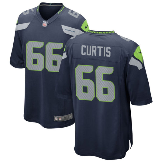 McClendon Curtis Men's Nike College Navy Seattle Seahawks Custom Game Jersey