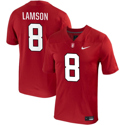 Justin Lamson Men's Nike Cardinal Stanford Cardinal Pick-A-Player NIL Replica Football Jersey