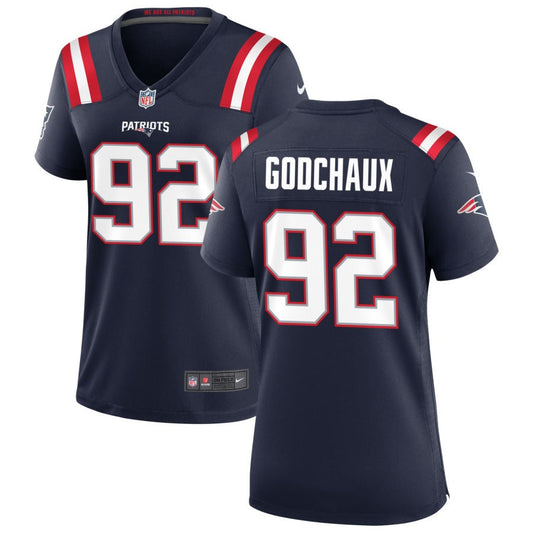 Davon Godchaux Women's Nike Navy New England Patriots Custom Game Jersey