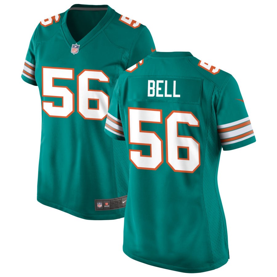 Quinton Bell Women's Nike Aqua Miami Dolphins Alternate Custom Game Jersey