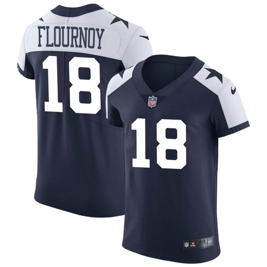 Ryan Flournoy Men's Nike Navy Dallas Cowboys Alternate Vapor Elite Custom Jersey