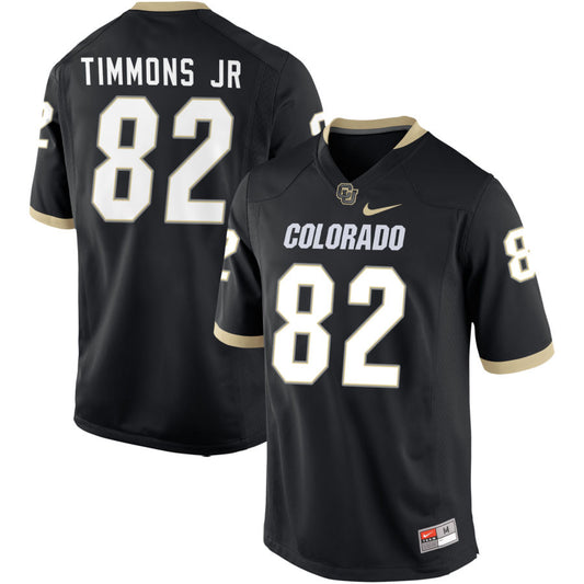 Terrell Timmons Jr Men's Nike Black Colorado Buffaloes Pick-A-Player NIL Replica Football Jersey