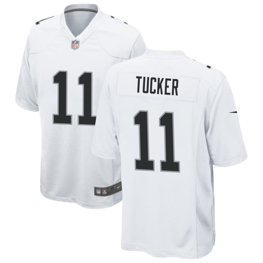 Tre Tucker Men's Nike White Las Vegas Raiders Custom Game Jersey