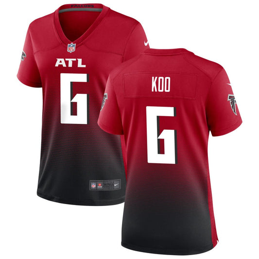 Younghoe Koo Women's Nike Red Atlanta Falcons Alternate Custom Game Jersey