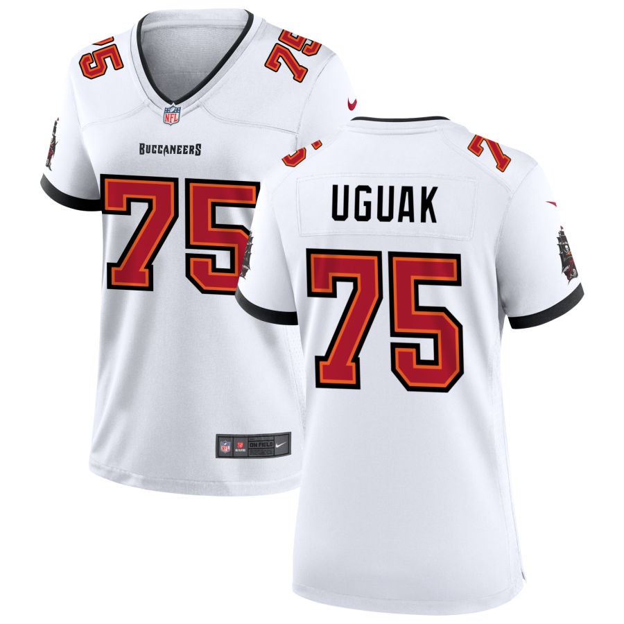 Lwal Uguak Women's Nike Tampa Bay Buccaneers White Custom Game Jersey