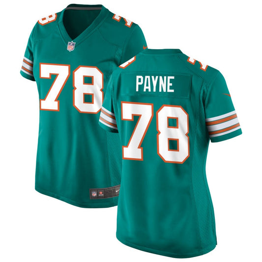 Leonard Payne Women's Nike Aqua Miami Dolphins Alternate Custom Game Jersey