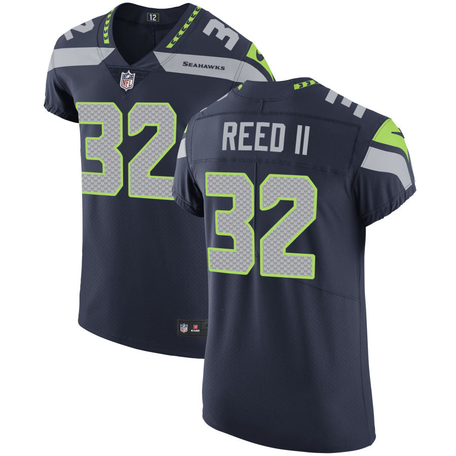 Jerrick Reed II Men's Nike College Navy Seattle Seahawks Vapor Untouchable Custom Elite Jersey