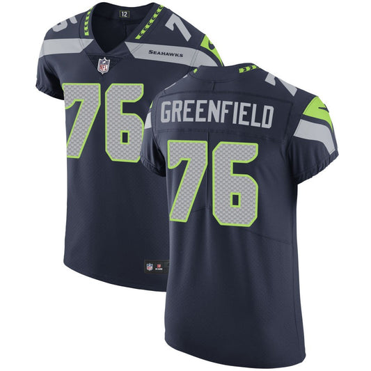 Garret Greenfield Men's Nike College Navy Seattle Seahawks Vapor Untouchable Custom Elite Jersey