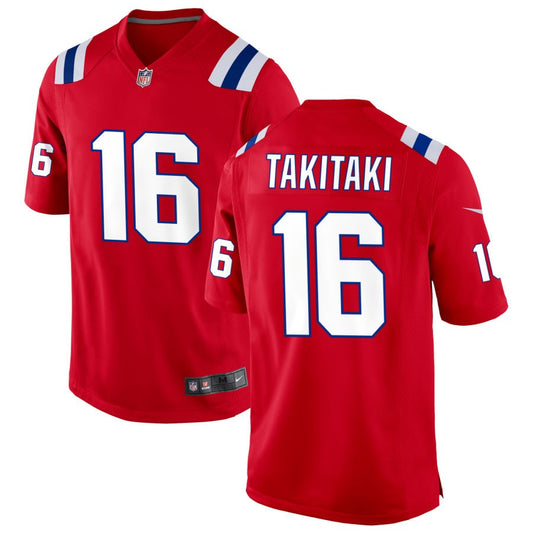 Sione Takitaki Men's Nike Red New England Patriots Alternate Custom Jersey