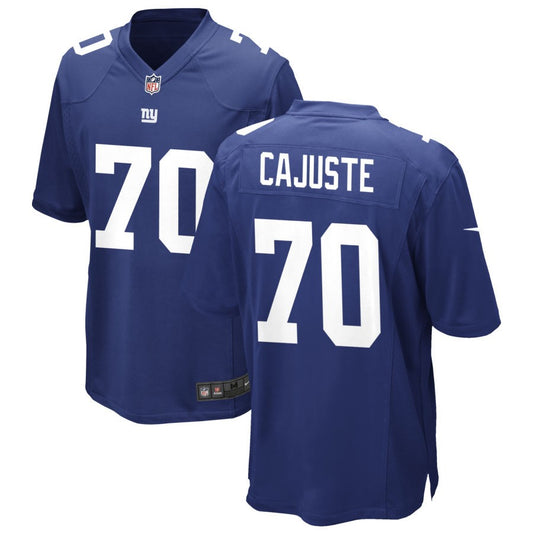 Yodny Cajuste Men's Nike Royal New York Giants Custom Game Jersey