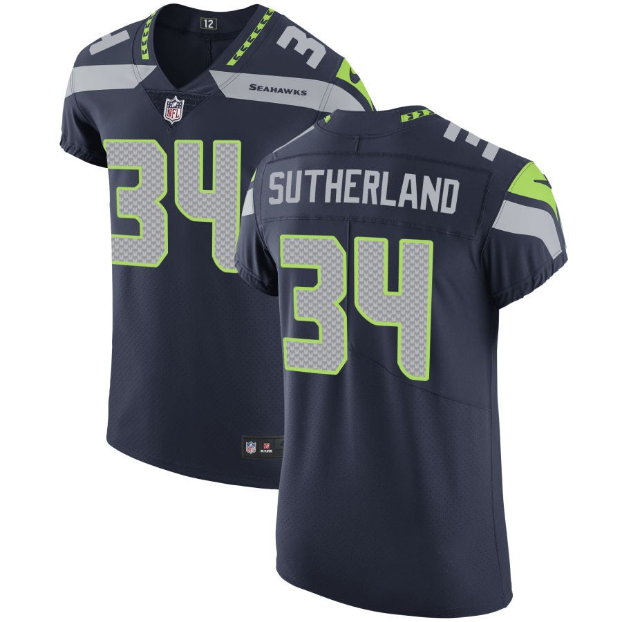 Jonathan Sutherland Men's Nike College Navy Seattle Seahawks Vapor Untouchable Custom Elite Jersey