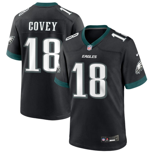 Britain Covey Men's Nike Black Philadelphia Eagles Alternate Custom Game Jersey