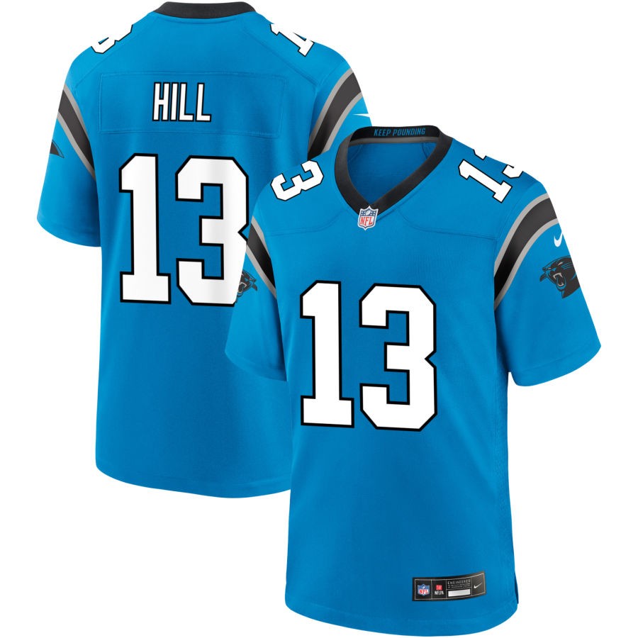 Troy Hill Men's Nike  Blue Carolina Panthers Alternate Custom Game Jersey