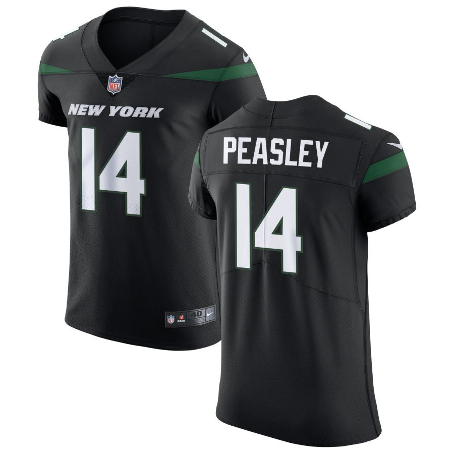 Andrew Peasley Men's Nike Stealth Black New York Jets Vapor Untouchable Elite Custom Jersey