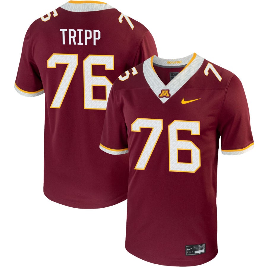 Reese Tripp Men's Nike Maroon Minnesota Golden Gophers Pick-A-Player NIL Replica Football Jersey