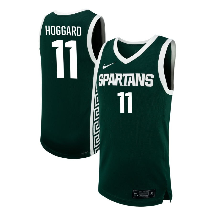 A.J. Hoggard Men's Nike  Green Michigan State Spartans NIL Pick-A-Player Men's Basketball Replica Jersey