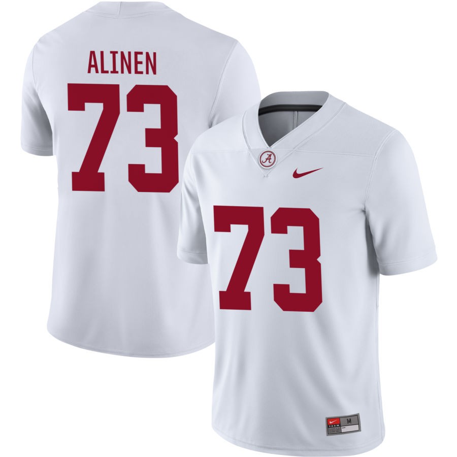 Olaus Alinen Men's Nike White Alabama Crimson Tide Pick-A-Player NIL Replica Football Jersey