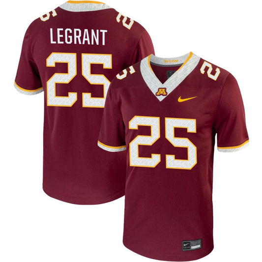 Cortez LeGrant Men's Nike Maroon Minnesota Golden Gophers Pick-A-Player NIL Replica Football Jersey