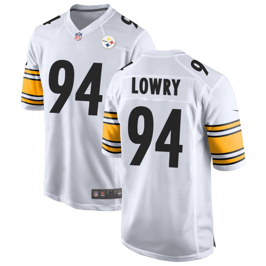 Dean Lowry Men's Nike White Pittsburgh Steelers Game Custom Jersey