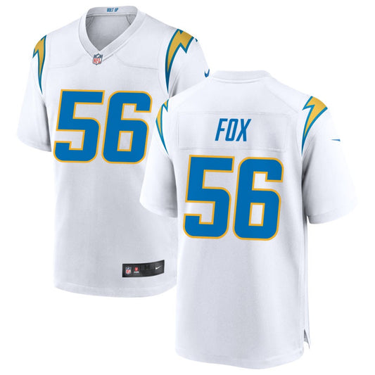 Morgan Fox Men's Nike White Los Angeles Chargers Custom Game Jersey