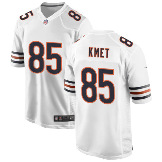 Cole Kmet Men's Nike White Chicago Bears Custom Game Jersey