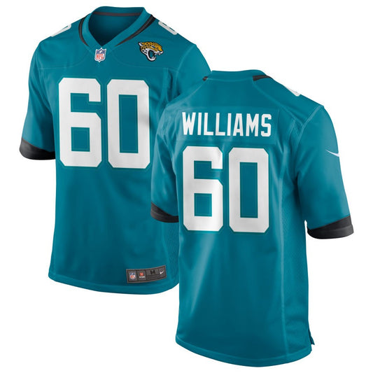 Darryl Williams Youth Nike Teal Jacksonville Jaguars Custom Game Jersey