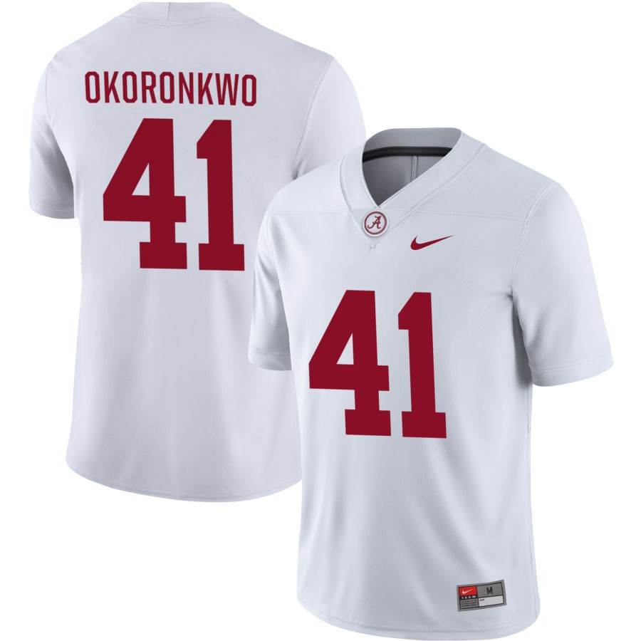 Justin Okoronkwo Men's Nike White Alabama Crimson Tide Pick-A-Player NIL Replica Football Jersey