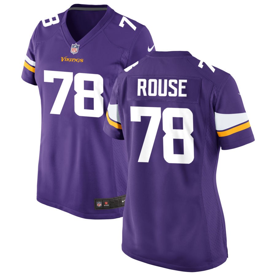 Walter Rouse Women's Nike Purple Minnesota Vikings Custom Game Jersey